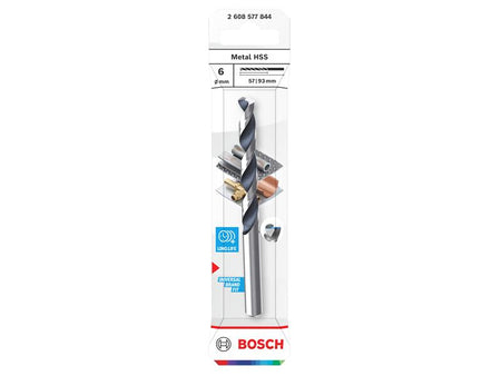 Metal HSS Twist Drill Bit 6 x 57 x 93mm