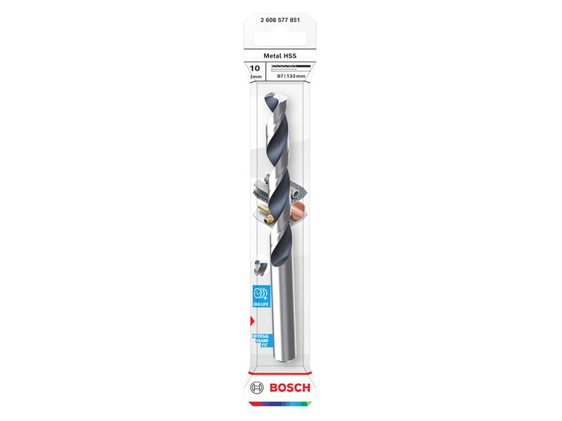 Metal HSS Twist Drill Bit 10 x 87 x 133mm