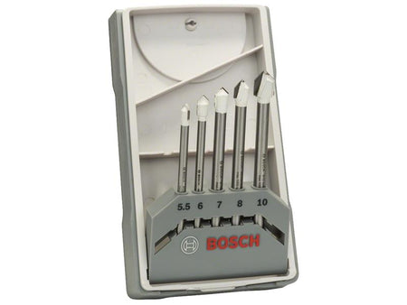 CYL-9 Ceramic Tile Drill Bit Set, 5 Piece