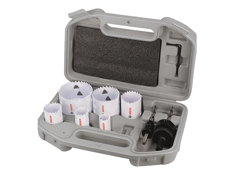 Multi Material Hole Saw Electrician's Set, 9 Piece
