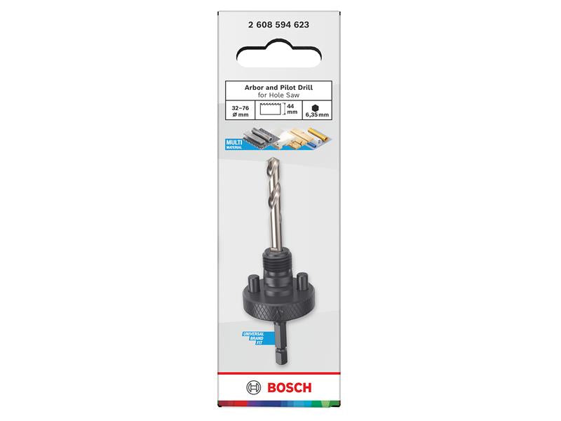 Arbor and Pilot Drill 32-210mm