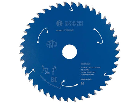 Expert for Wood Circular Saw Blade for Cordless Saws 140 x 20mm x 42T