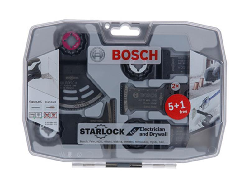 Starlock Electrician and Drywall Set for Multi-Tools, 6 Piece