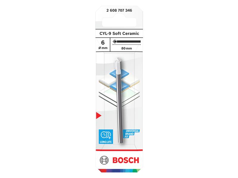 CYL-9 Soft Ceramic Drill Bit 6 x 80mm