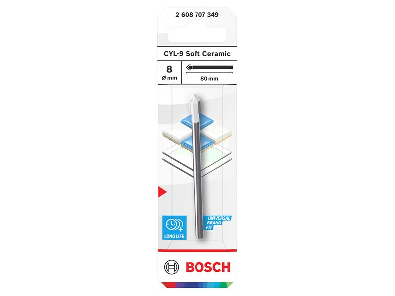 CYL-9 Soft Ceramic Drill Bit 8 x 80mm
