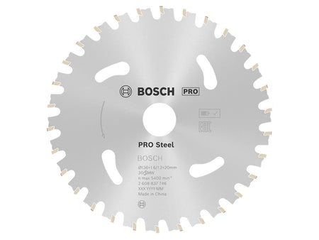 PRO Steel Cordless Circular Saw Blade 136 x 20mm x 30T