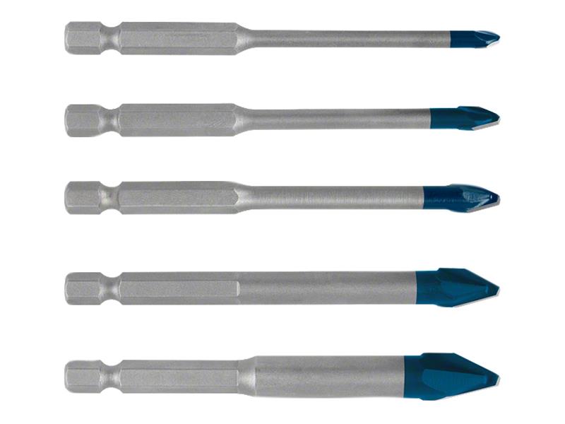 EXPERT HEX-9 Hard Ceramic Drill Bit Set 5 Piece