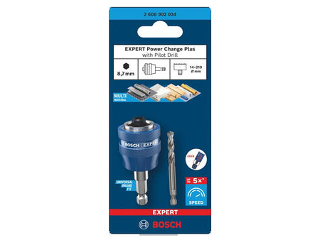 EXPERT Power Change Plus Arbor with Pilot Drill