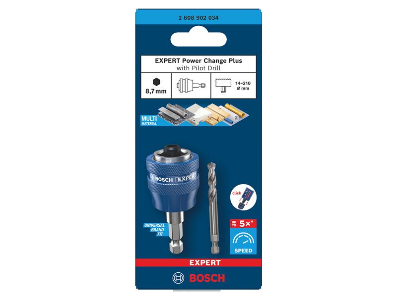 EXPERT Power Change Plus Arbor with Pilot Drill
