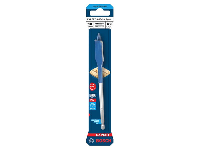 EXPERT Self Cut Speed Spade Drill Bit 10 x 100 x 152mm