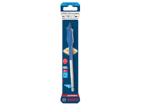 EXPERT Self Cut Speed Spade Drill Bit 16 x 100 x 152mm