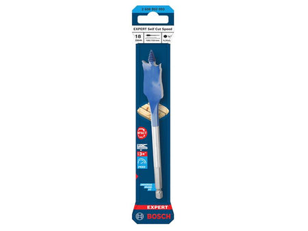 EXPERT Self Cut Speed Spade Drill Bit 18 x 100 x 152mm
