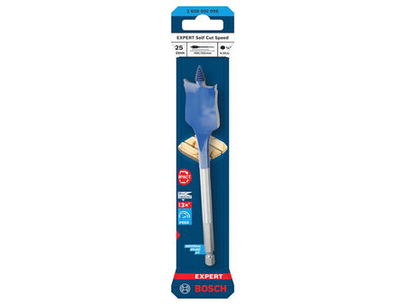 EXPERT Self Cut Speed Spade Drill Bit 25 x 100 x 152mm