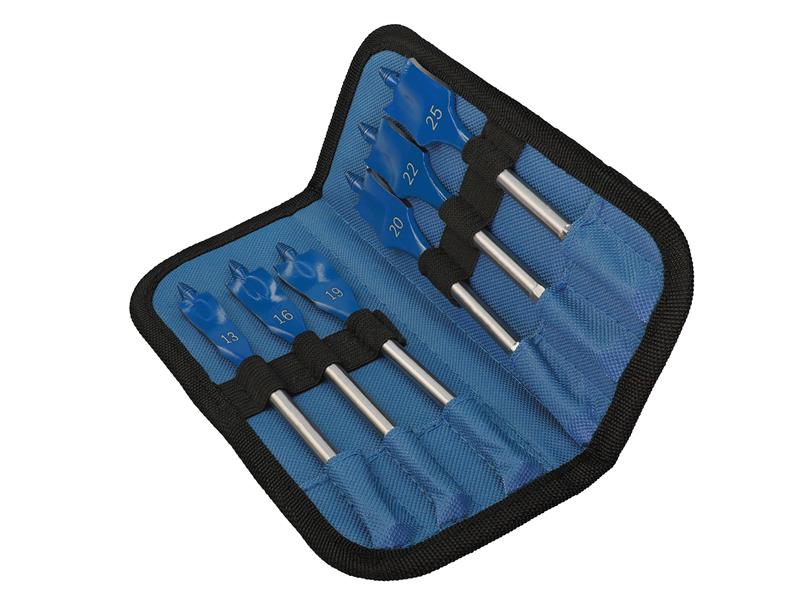EXPERT Self Cut Speed Spade Drill Bit Set, 6 Piece