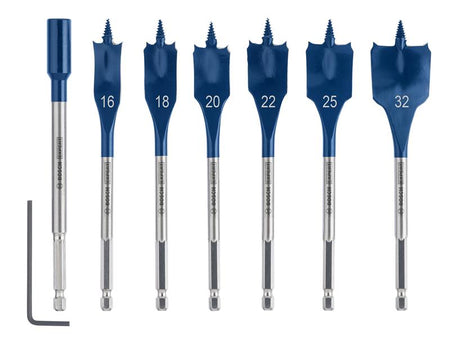 EXPERT Self Cut Speed Spade Drill Bit Set, 7 Piece