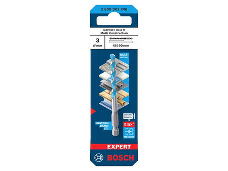 EXPERT HEX-9 Multi Construction Drill Bit 3 x 45 x 90mm