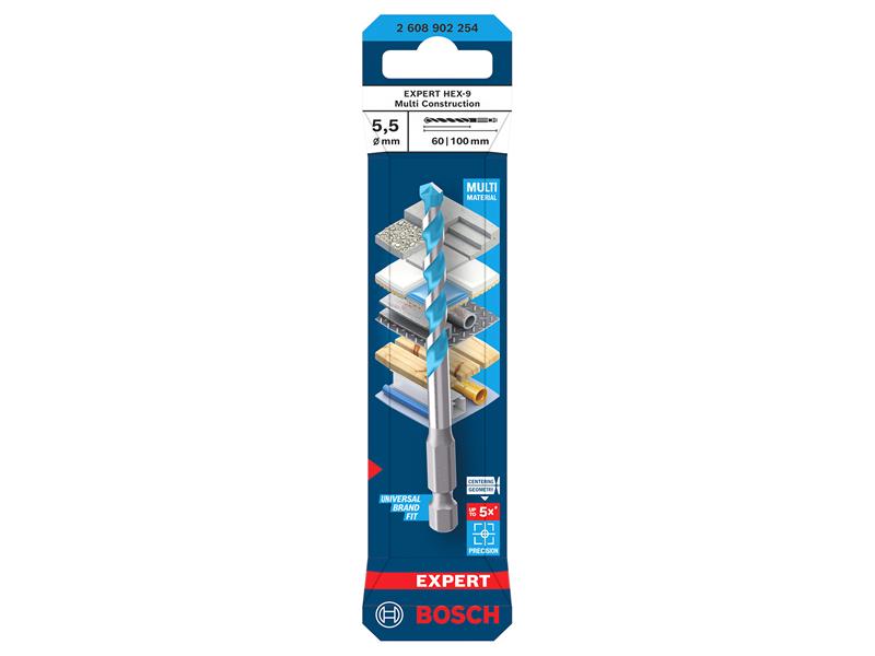 EXPERT HEX-9 Multi Construction Drill Bit 5.5 x 60 x 100mm