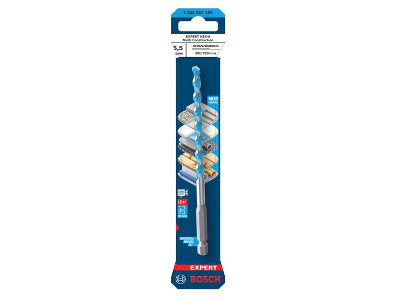 EXPERT HEX-9 Multi Construction Drill Bit 5.5 x 90 x 150mm