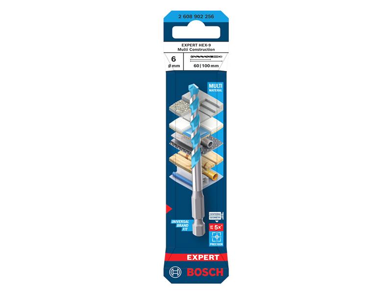 EXPERT HEX-9 Multi Construction Drill Bit 6 x 60 x 100mm