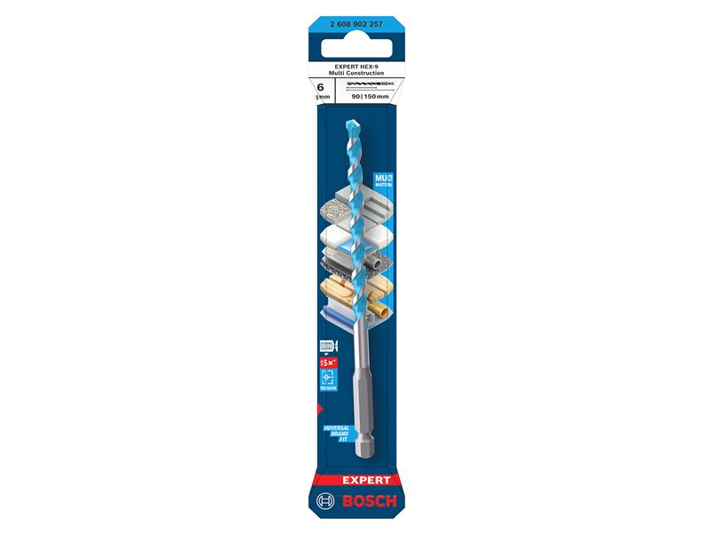 EXPERT HEX-9 Multi Construction Drill Bit 6 x 90 x 150mm