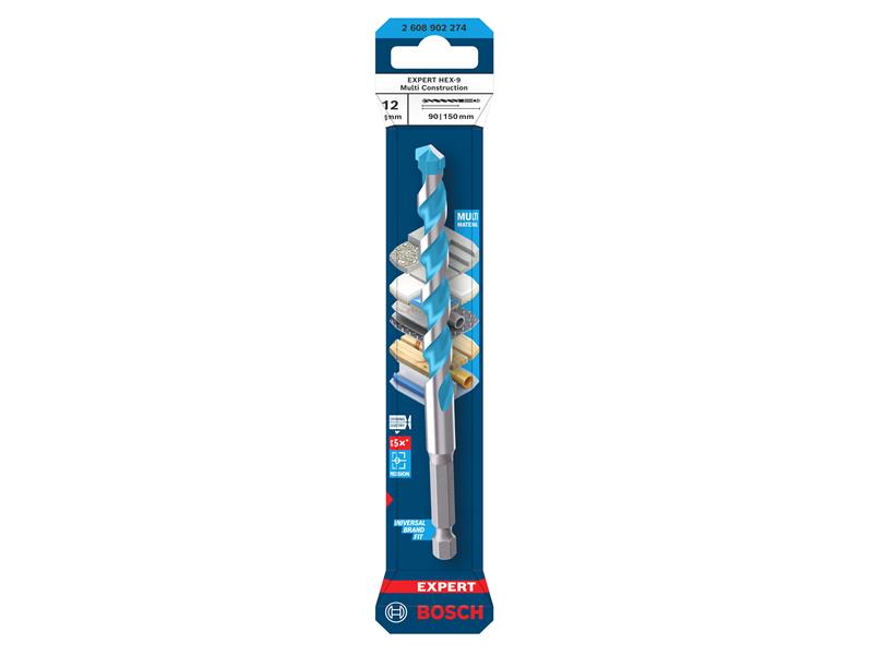 EXPERT HEX-9 Multi Construction Drill Bit 12 x 90 x 150mm
