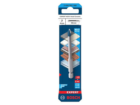 EXPERT HEX-9 Hard Ceramic Drill Bit 7 x 90mm