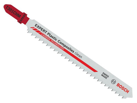 EXPERT Plastic Composites Clean T301CHM Jigsaw Blade 117mm Pack of 3