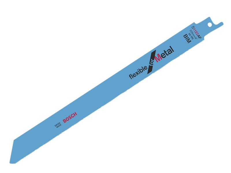 S 1122 AF Flexible for Metal Reciprocating Saw Blade 225mm 24 TPI (Pack 5)