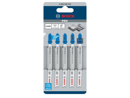 PRO Metal thick and thin T123XF Jigsaw Blade 100mm Pack of 5