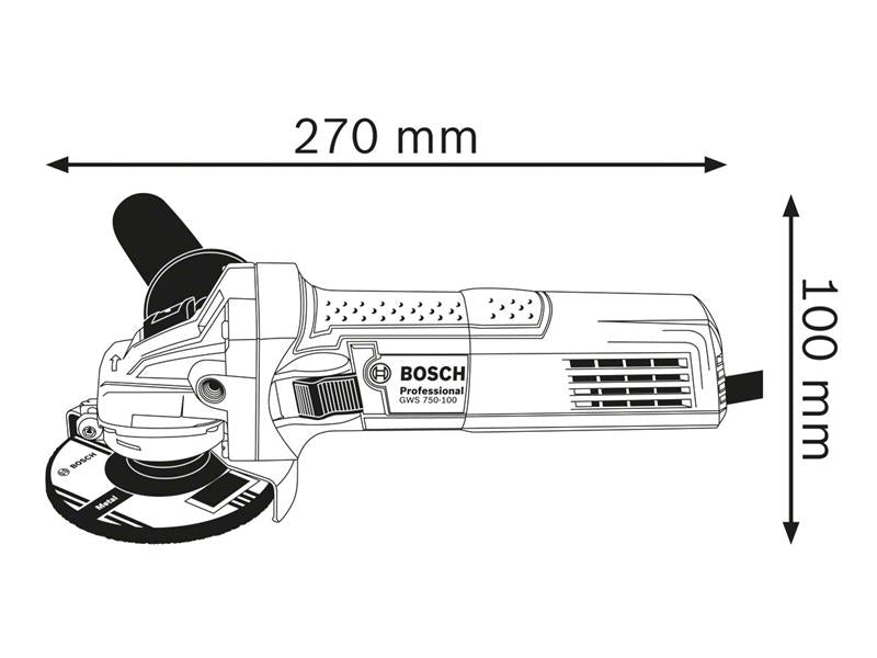 GWS 750 Professional Angle Grinder 750W 240V