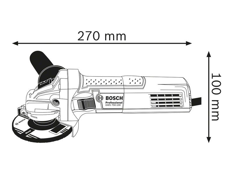 GWS 750 Professional Angle Grinder 750W 110V