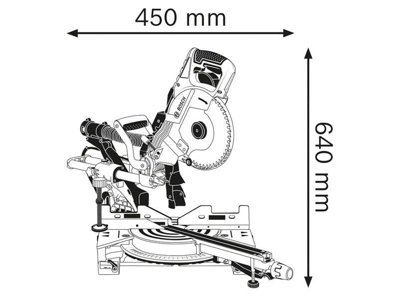 GCM 8 SDE Professional Sliding Mitre Saw 1600W 240V