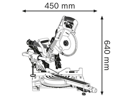GCM 8 SDE Professional Sliding Mitre Saw 1600W 240V