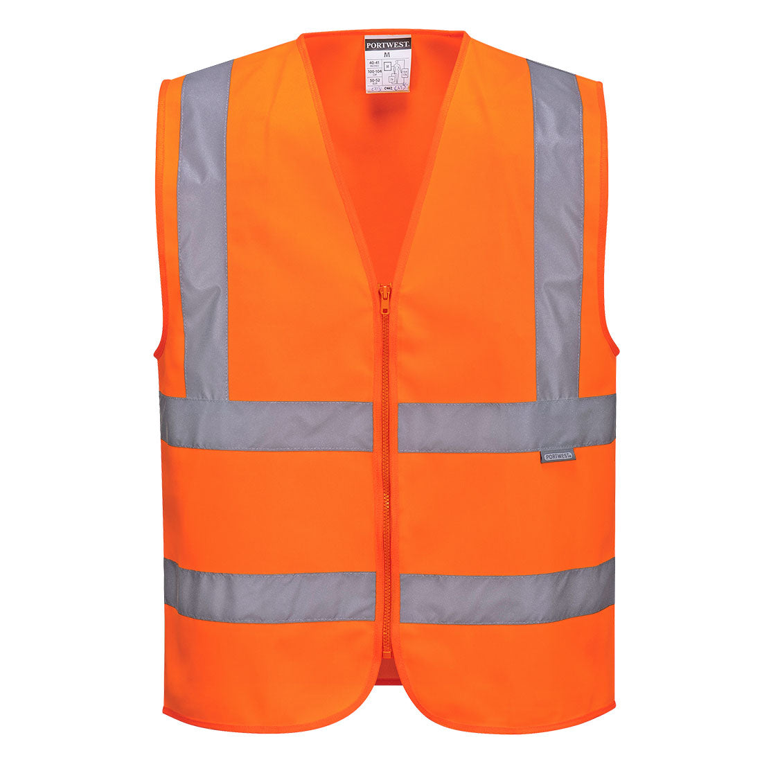 Hi-Vis Zipped Vest - Style PW- C375