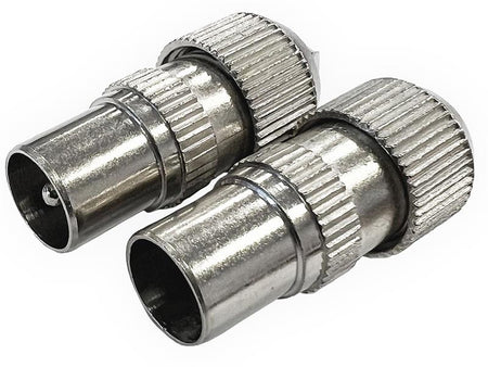 Coax Plugs x 2 7073/2NB