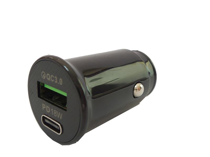 USB Dual Port Charger + LED 12/24V 7095