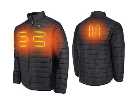 DCHJ093 Heated Lightweight Puffer Jacket - M + 1 x 18V 2.0Ah Li-ion