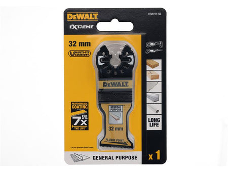 DT20774 Bi-Metal Plunge Point Multitool Blade 32mm