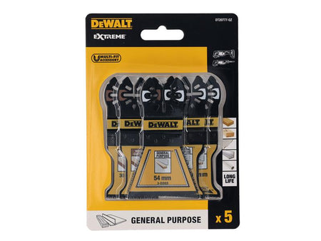 DT20777 Mixed Multitool Blade Set, 5 Piece