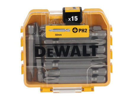DT70912 Standard Bits PH2 x 57mm (Tic Tac of 15)