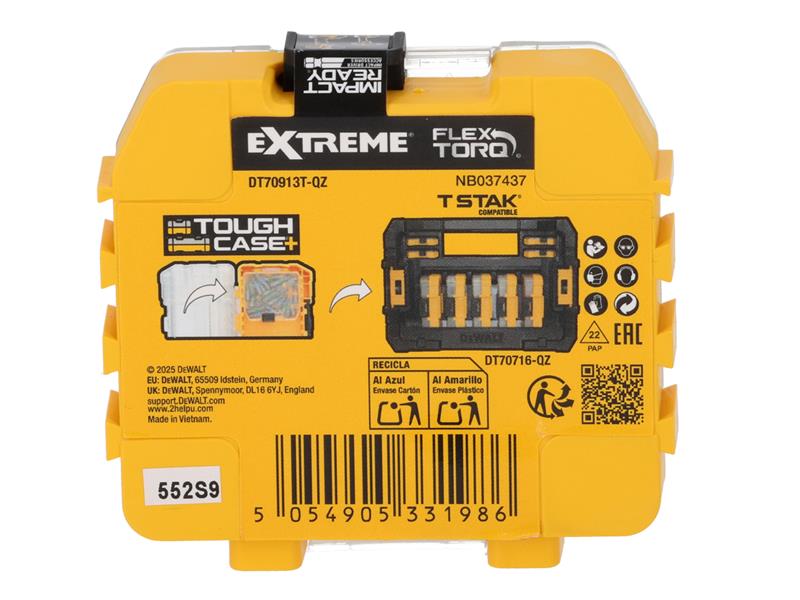 DT70913T FlexTORQ Bits PH2 x 57mm (Tic Tac of 15)