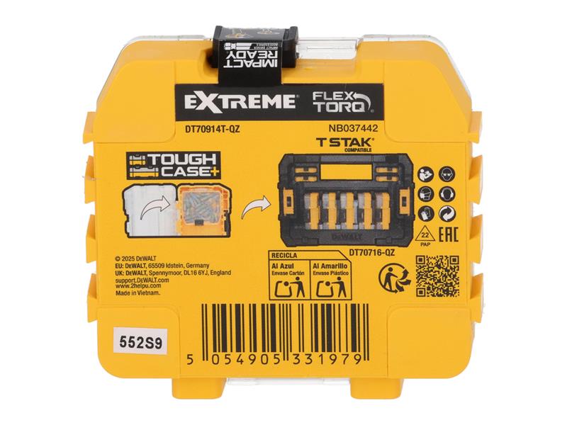 DT70914T FlexTORQ Bits PZ2 x 57mm (Tic Tac of 15)