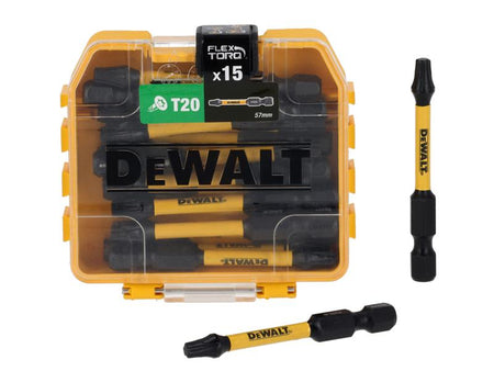 DT70915T FlexTORQ Bits T20 x 57mm (Tic Tac of 15)