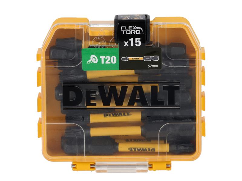 DT70915T FlexTORQ Bits T20 x 57mm (Tic Tac of 15)