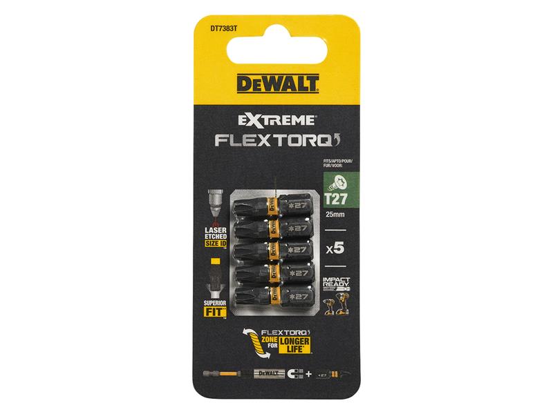 EXTREME FlexTORQ Bits T27 x 25mm (Pack 5)