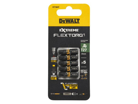 EXTREME FlexTORQ Bits T27 x 25mm (Pack 5)
