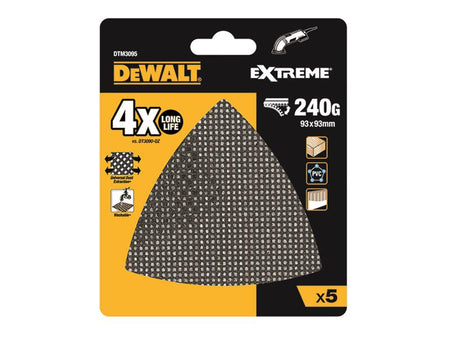 EXTREME Mesh Detail Sander Sheet 93 x 93mm 240G (Pack 5)