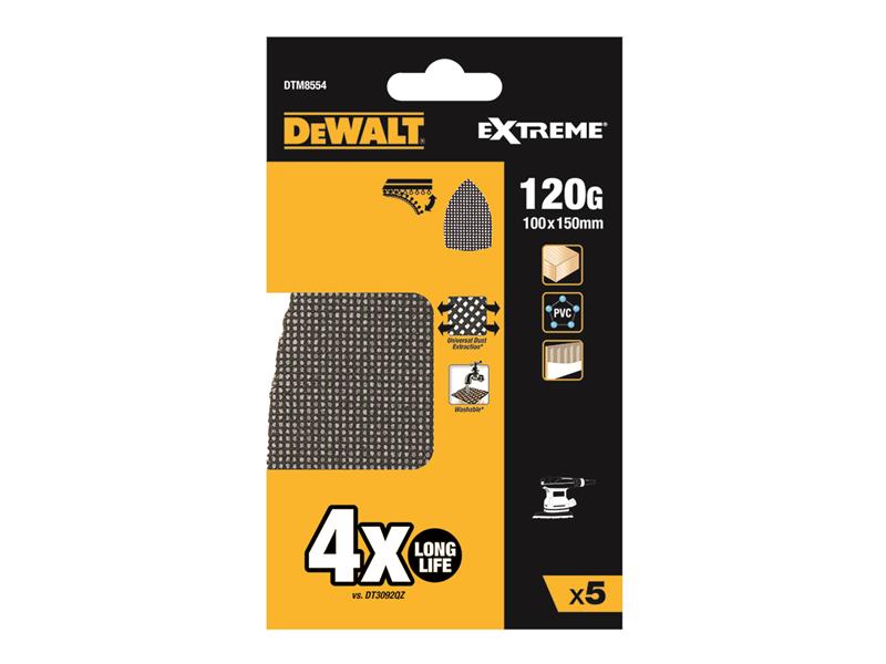 EXTREME Mesh Delta Sander Sheet 100 x 150mm 120G (Pack 5)