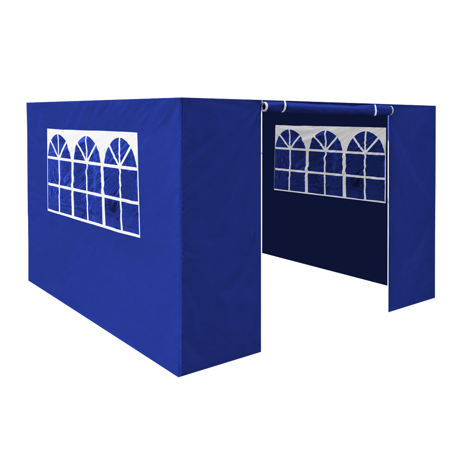 Sealey Dellonda Premium Gazebo/Marquee Side Walls/Doors/Windows, Fits 3 x 3m Models - Blue Model No-DG147