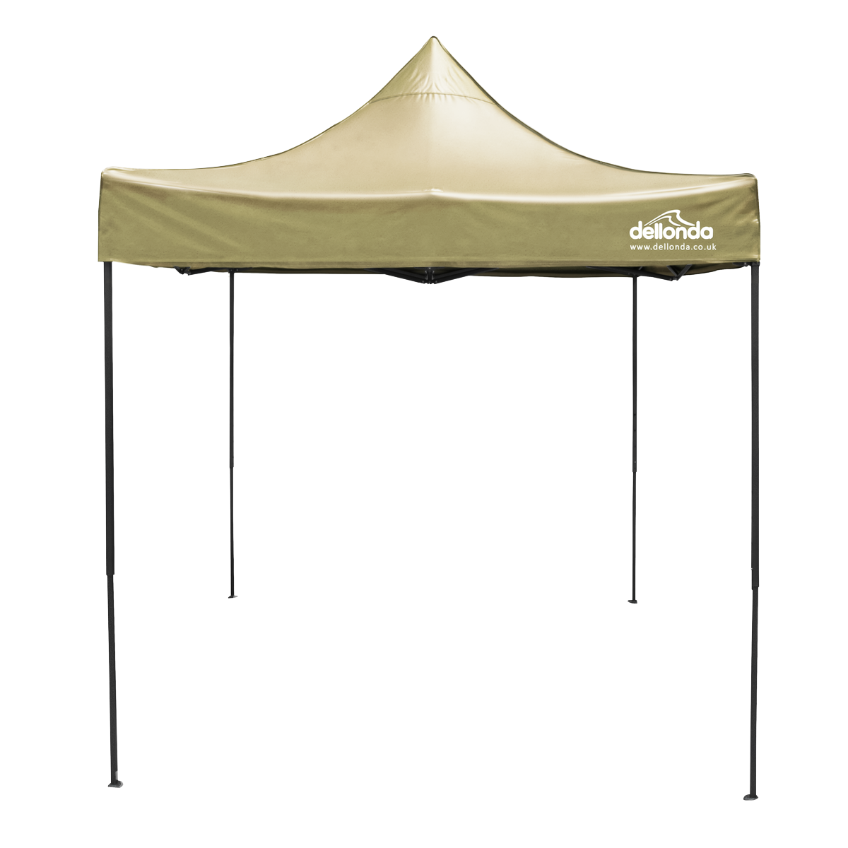 Sealey Dellonda 2x2m Pop-Up Gazebo Canopy with Water-Resistant Carry Bag, Stakes & Weight Bags - Beige Model No-DG303